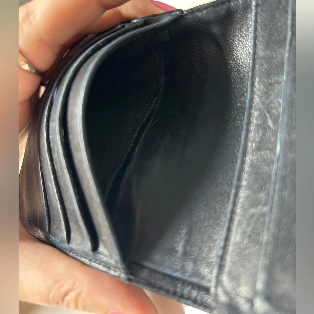 Chanel Caviar Leather Timeless CC Flap Compact Wallet